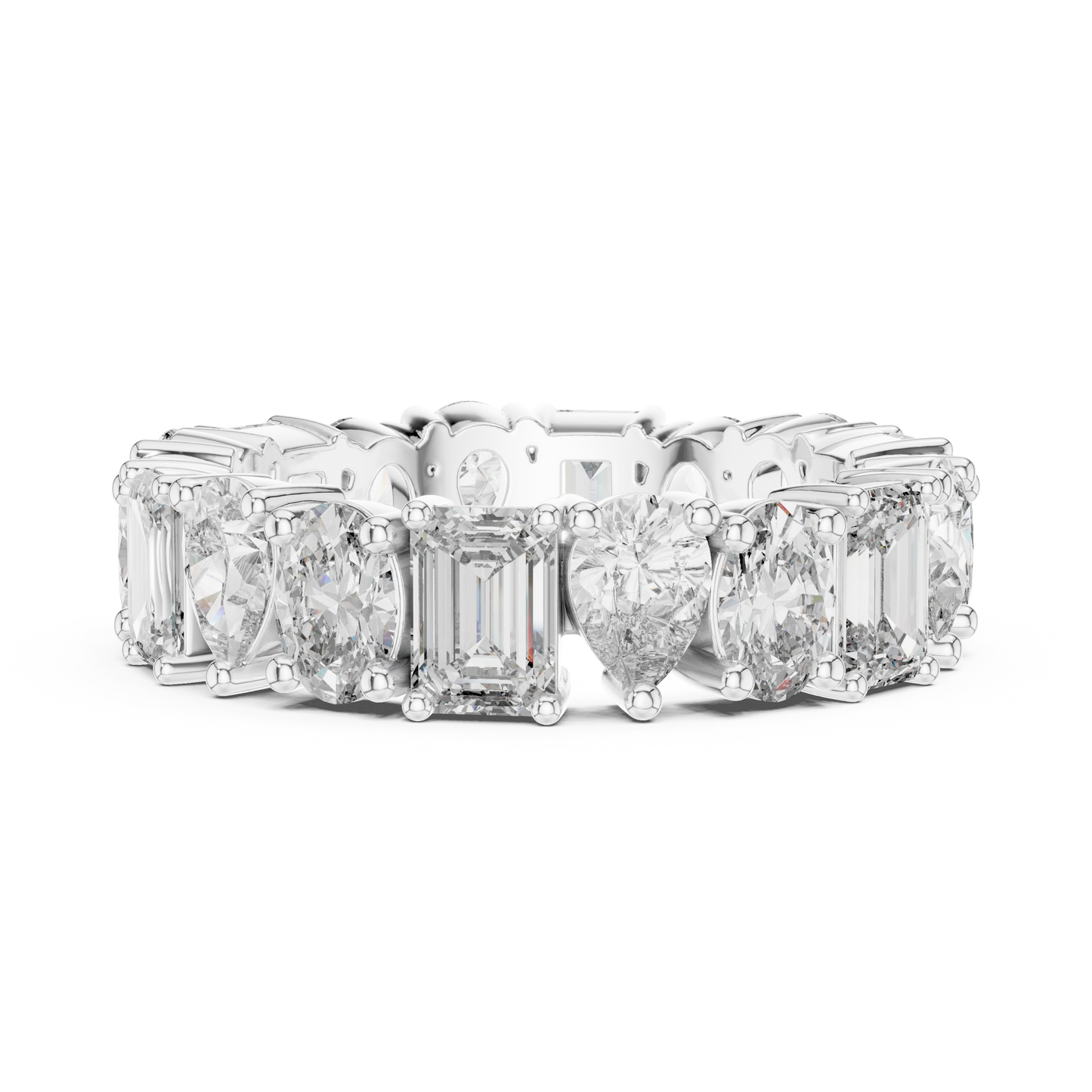 Mixed Shape Lab Grown Diamond Eternity Ring