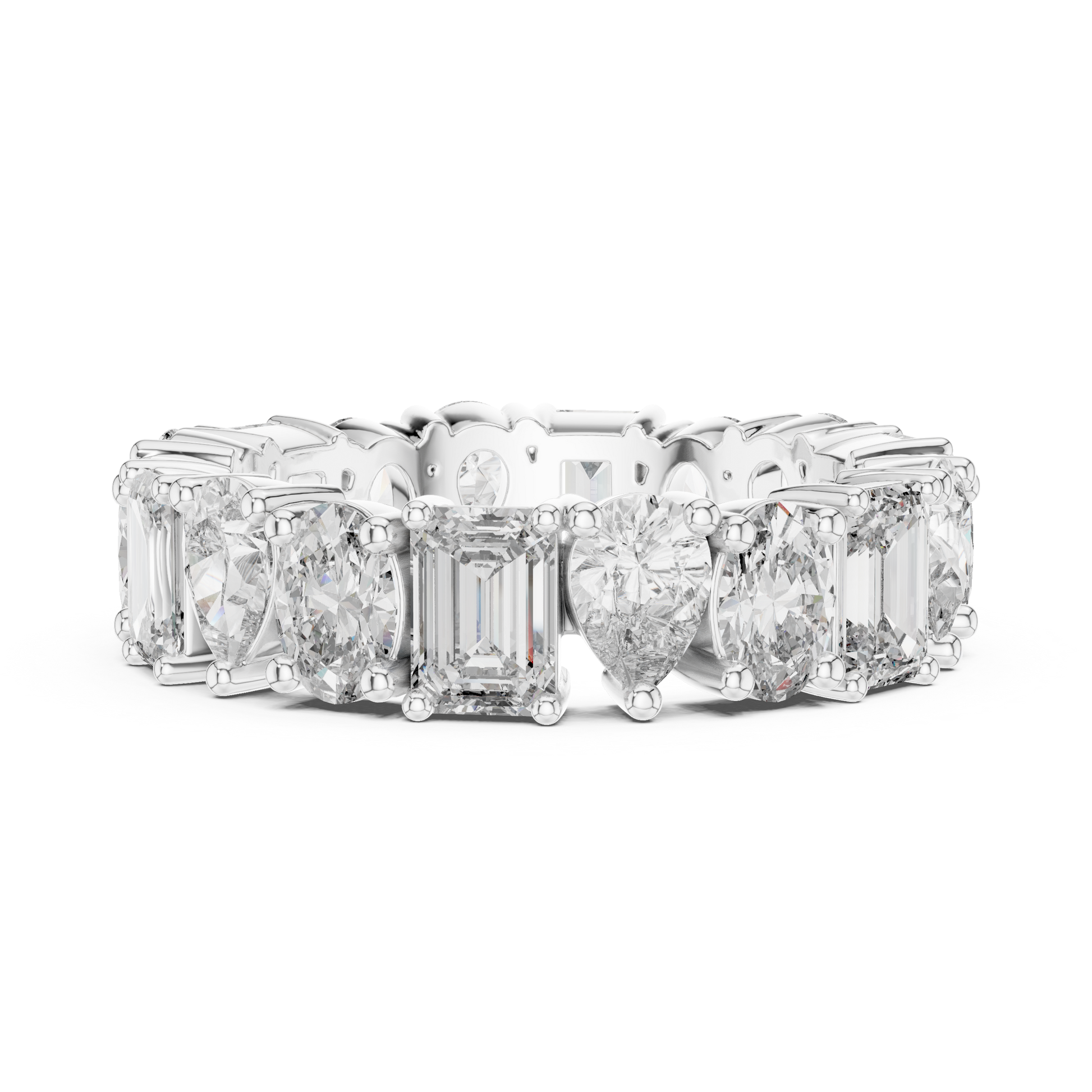 Mixed Shape Lab Grown Diamond Eternity Ring