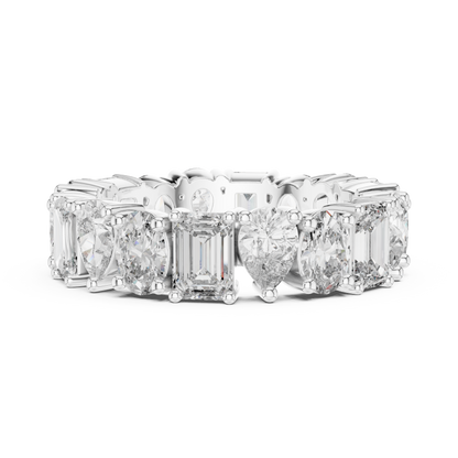 Mixed Shape Lab Grown Diamond Eternity Ring