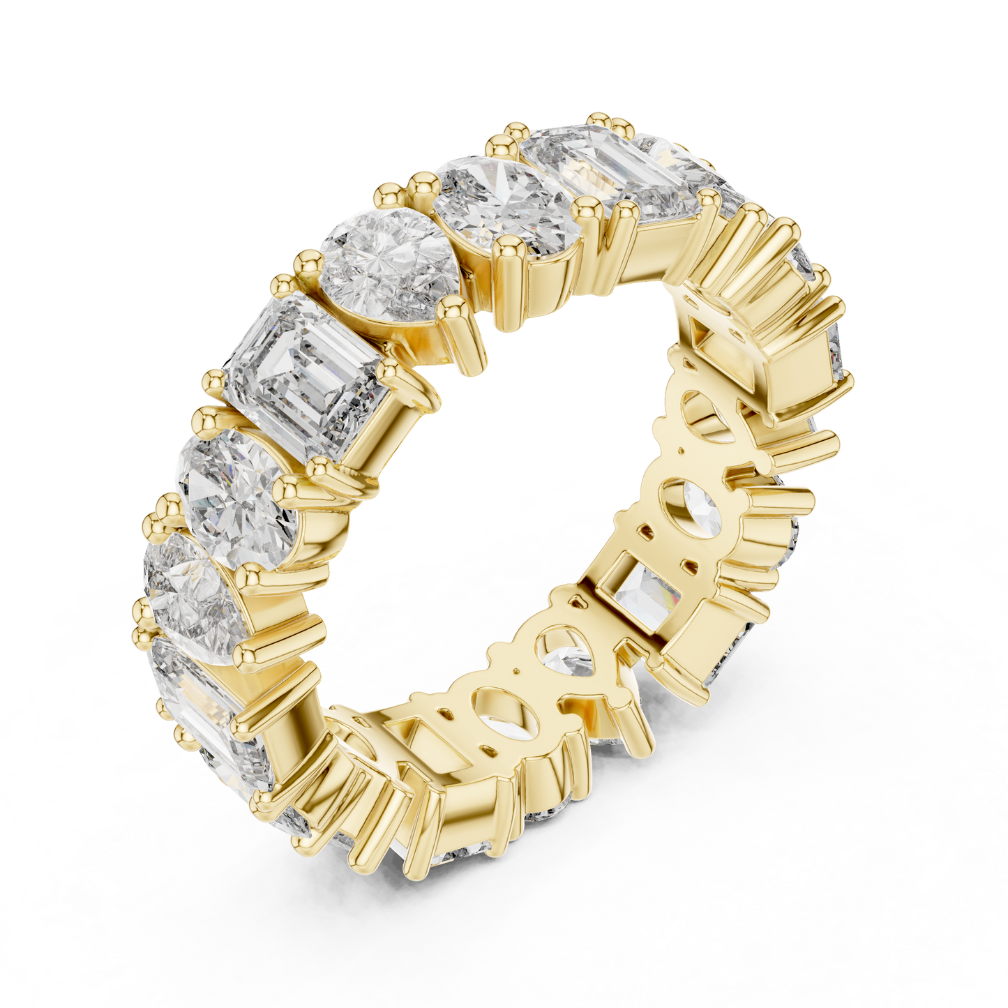 Mixed Shape Lab Grown Diamond Eternity Ring