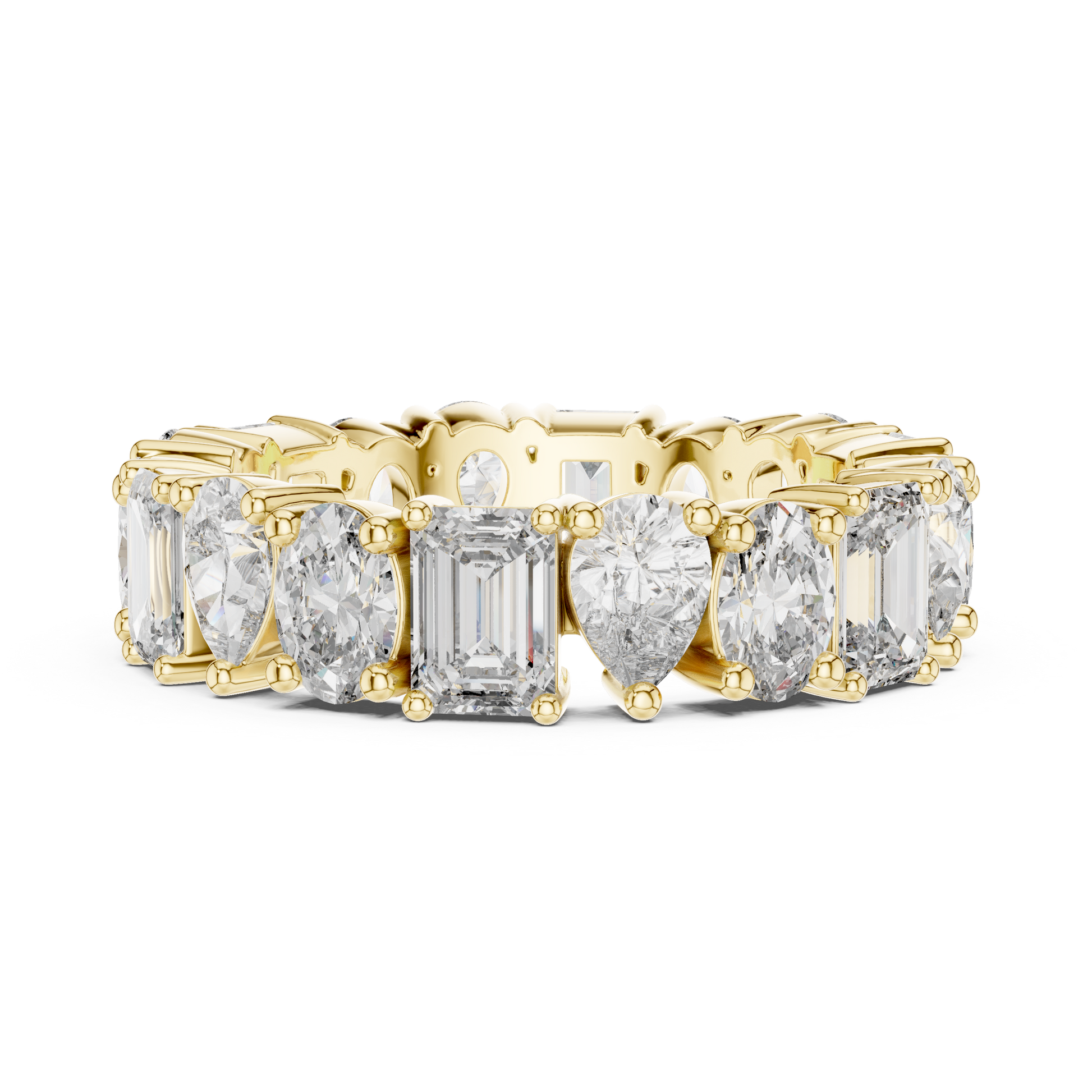 Mixed Shape Lab Grown Diamond Eternity Ring