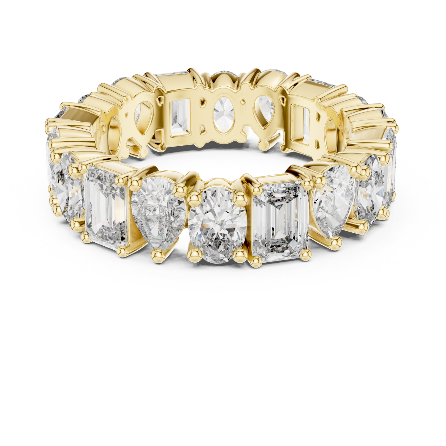 Mixed Shape Lab Grown Diamond Eternity Ring