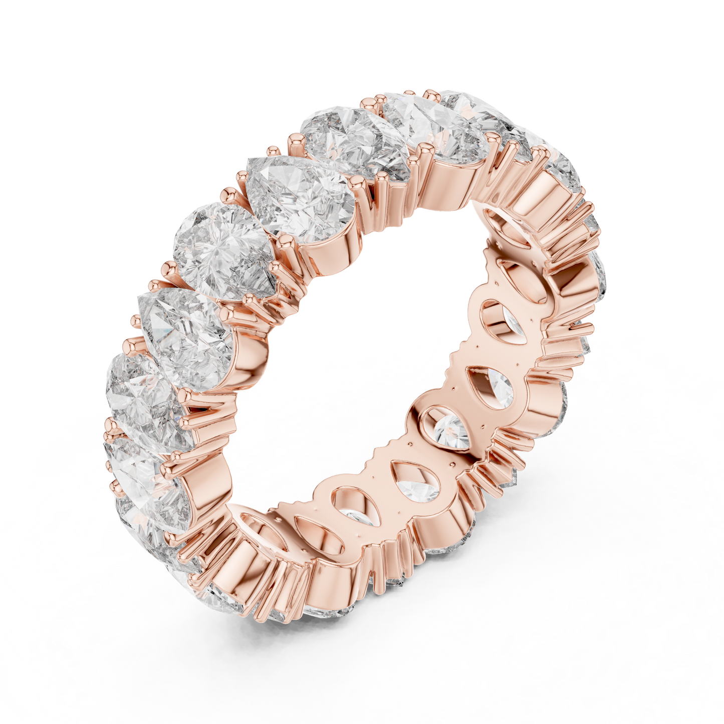 Cushion Eternity Lab Grown Diamond Ring