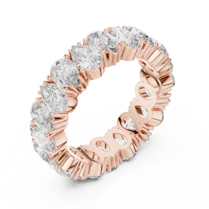 Cushion Eternity Lab Grown Diamond Ring