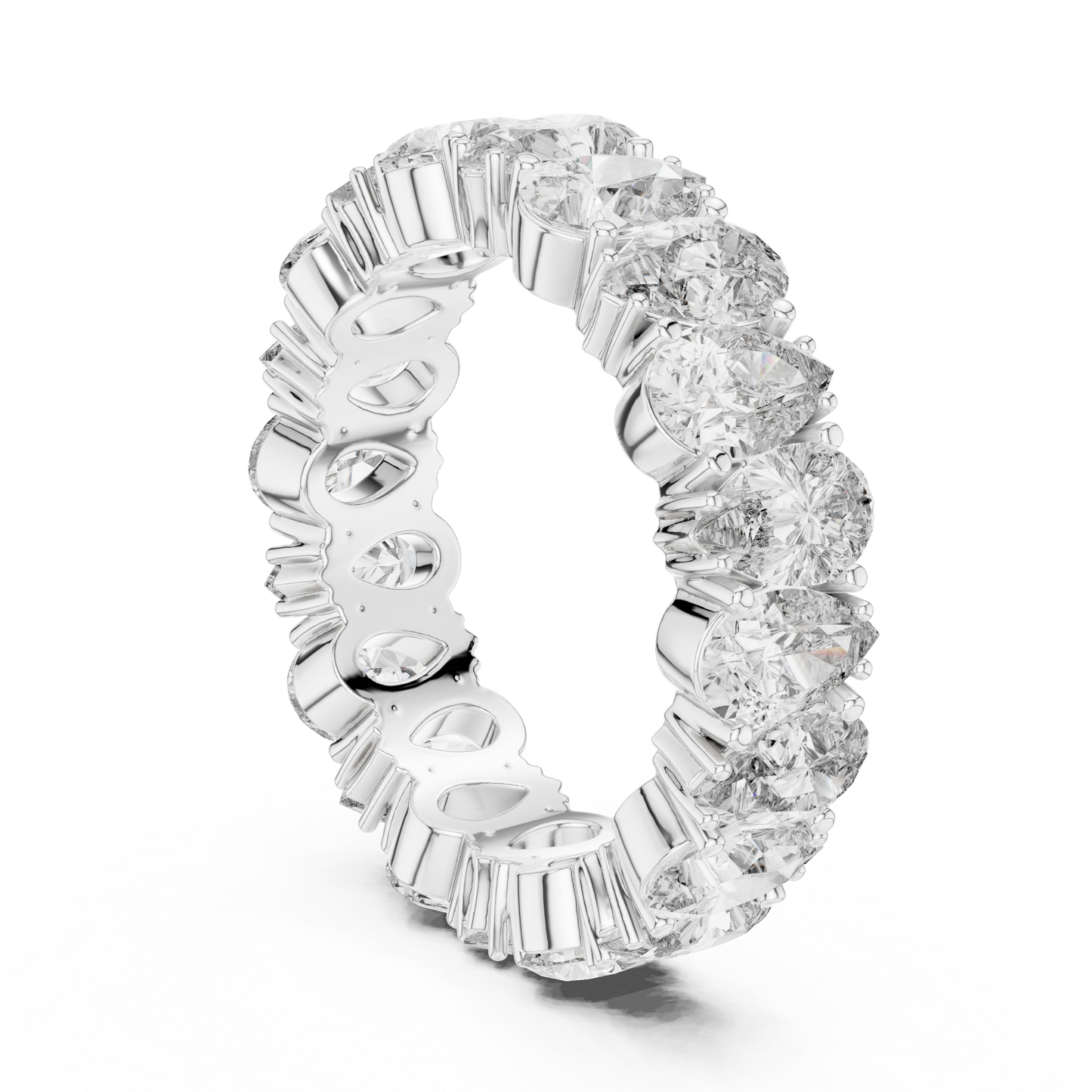 Cushion Eternity Lab Grown Diamond Ring