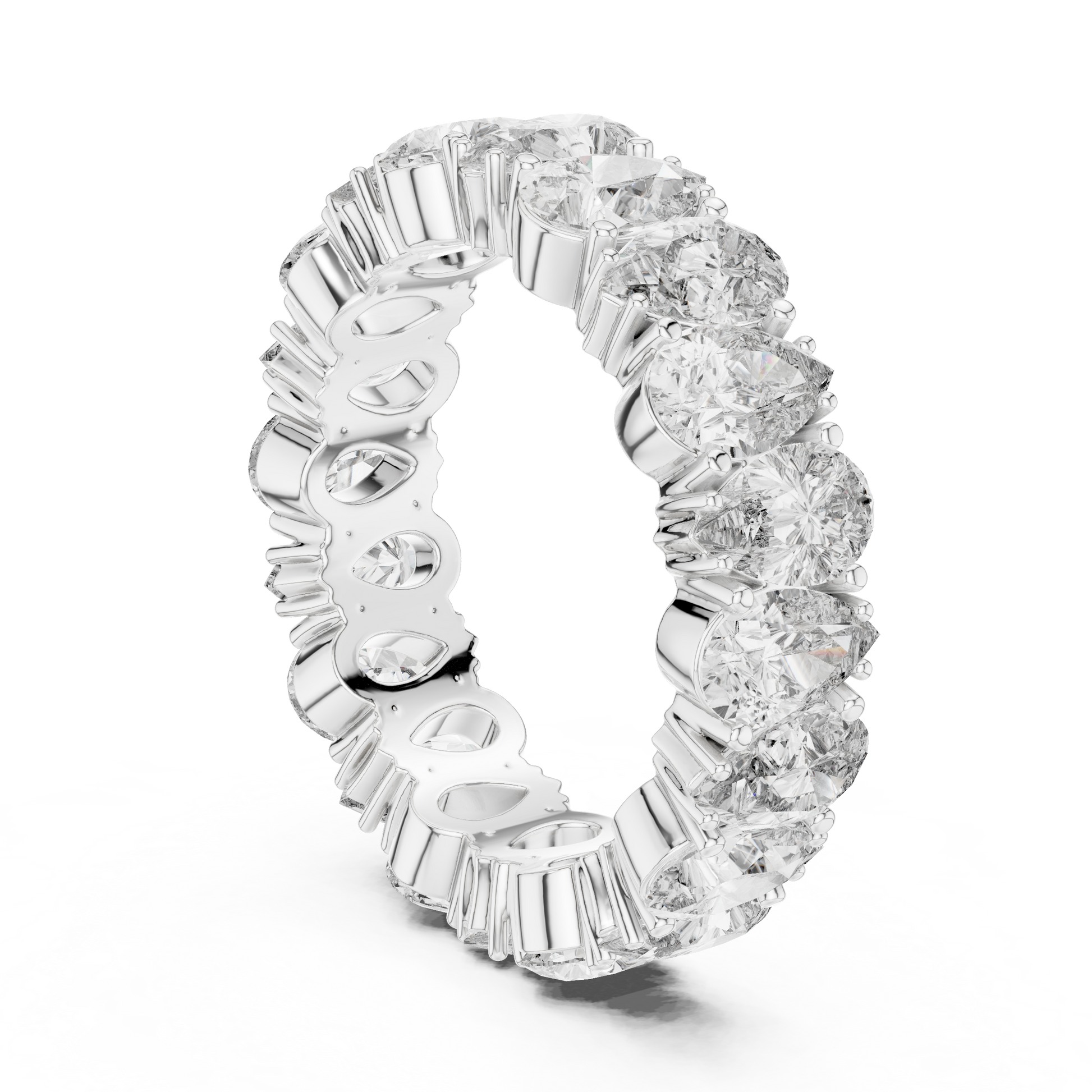 Cushion Eternity Lab Grown Diamond Ring
