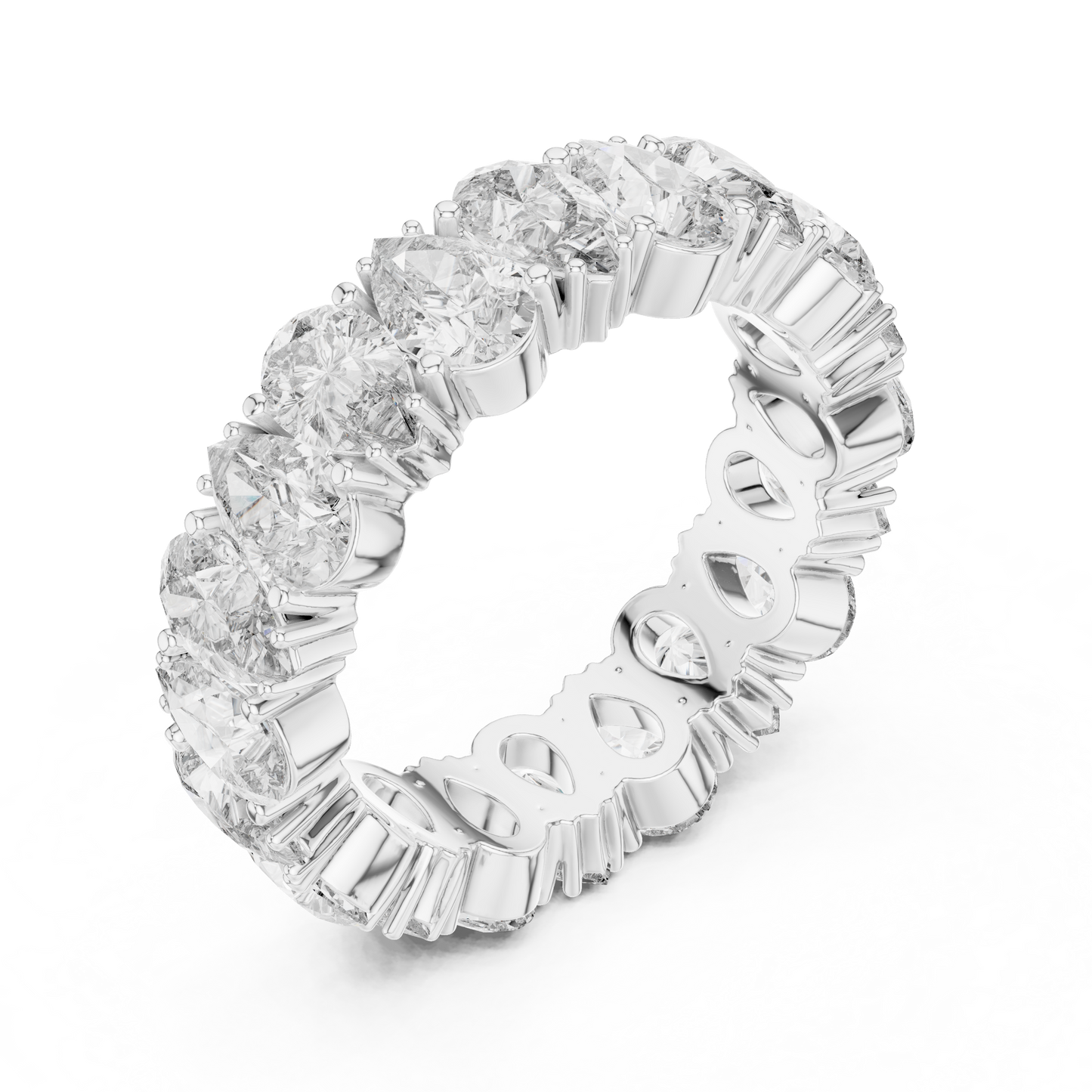 Cushion Eternity Lab Grown Diamond Ring