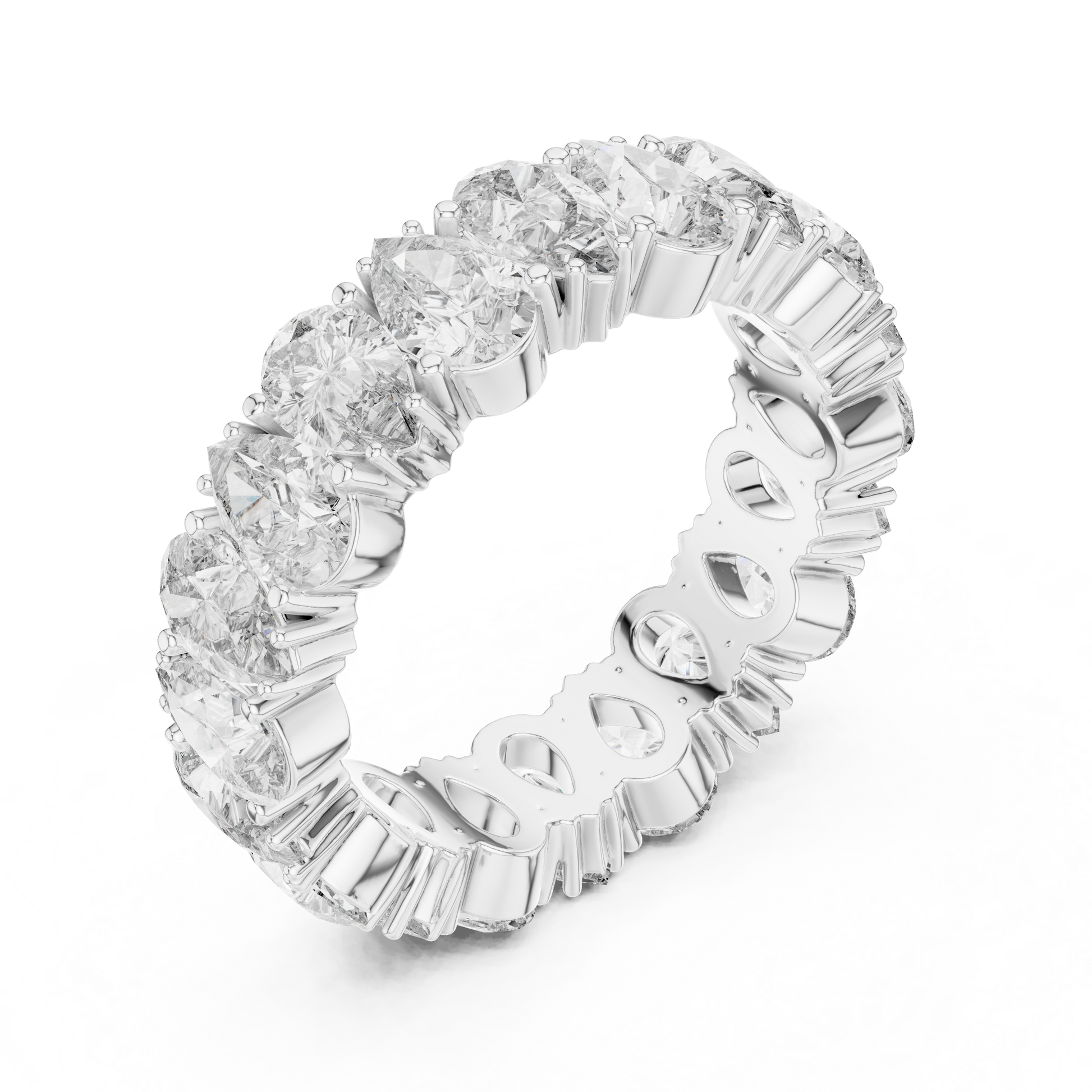 Cushion Eternity Lab Grown Diamond Ring