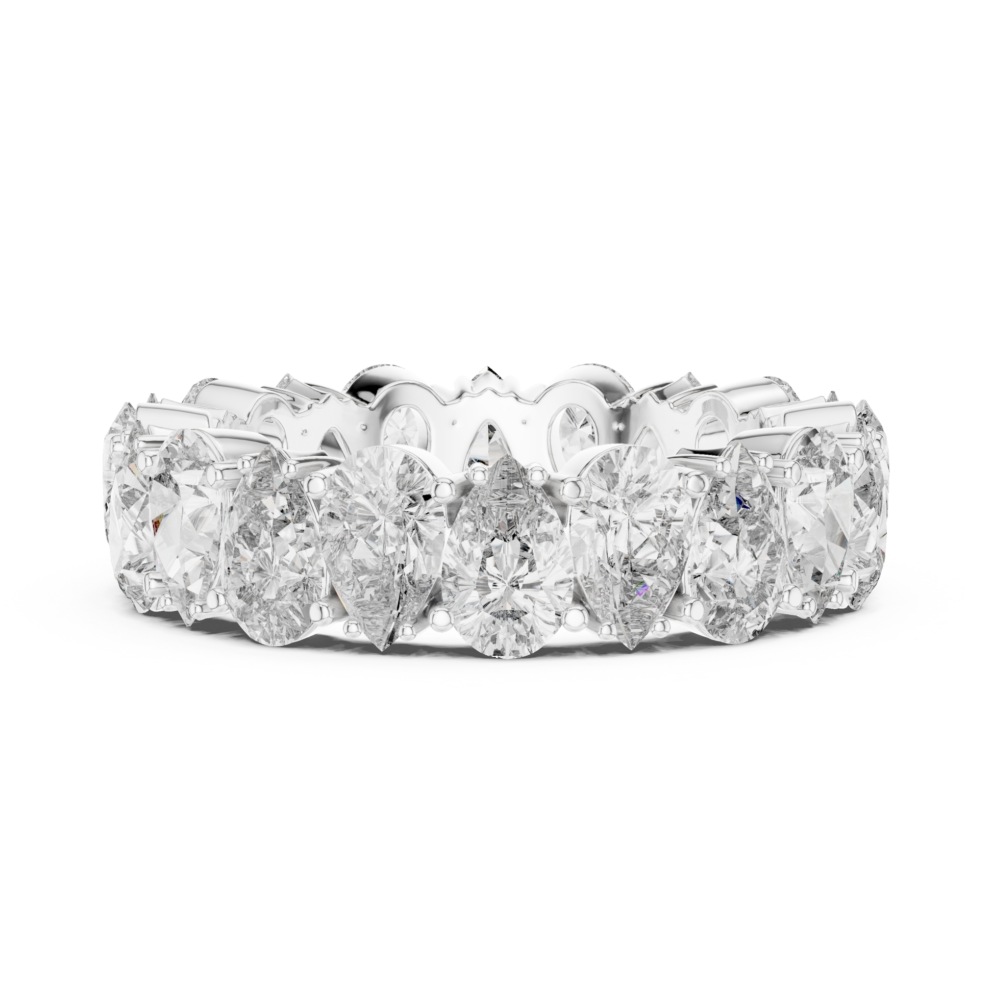 Cushion Eternity Lab Grown Diamond Ring