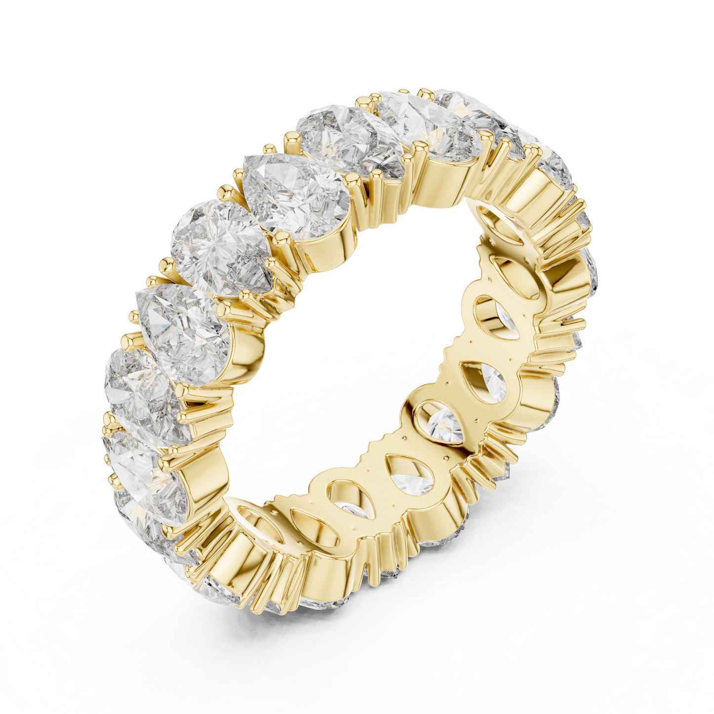 Cushion Eternity Lab Grown Diamond Ring