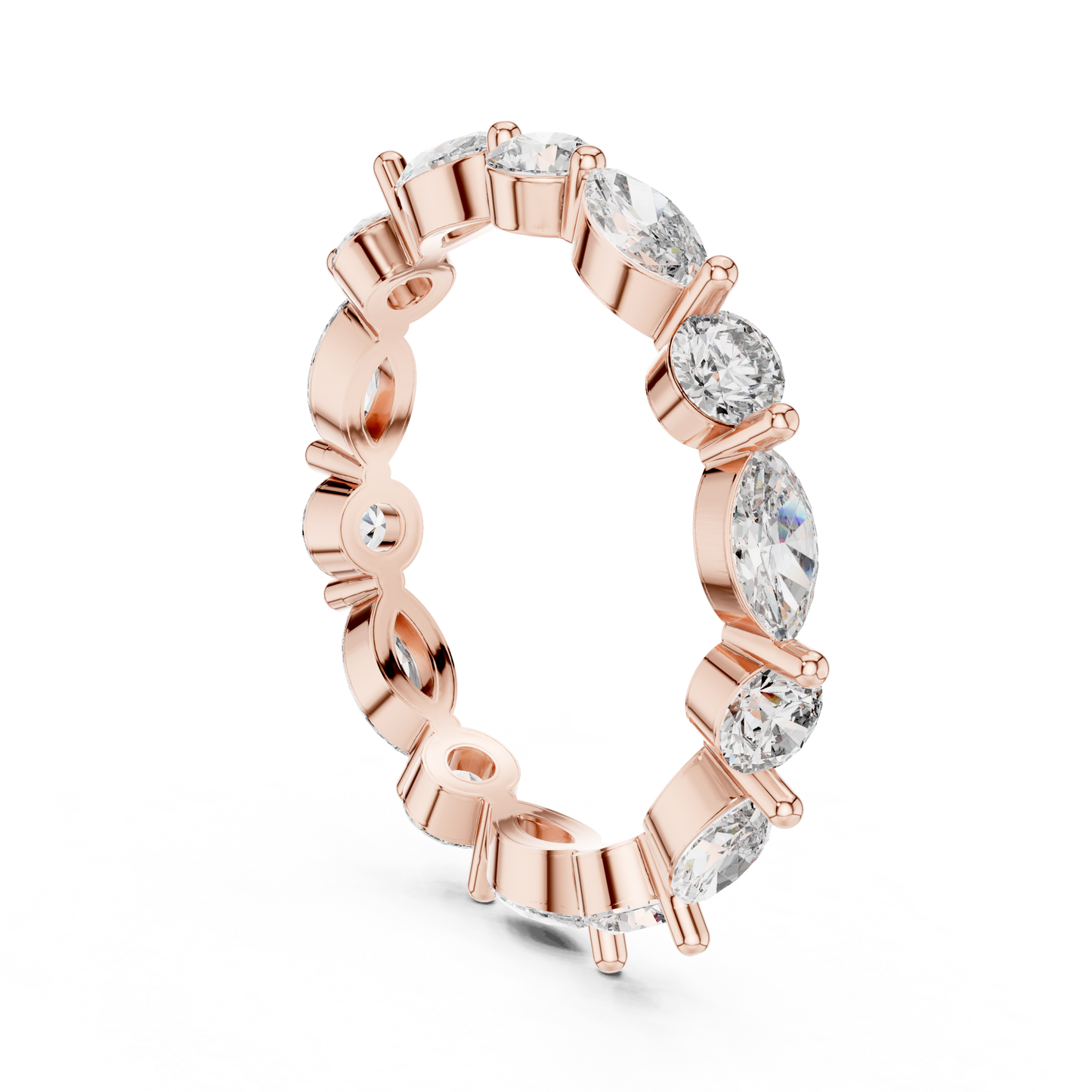 Mixed Shape Lab Grown Diamond Eternity Ring