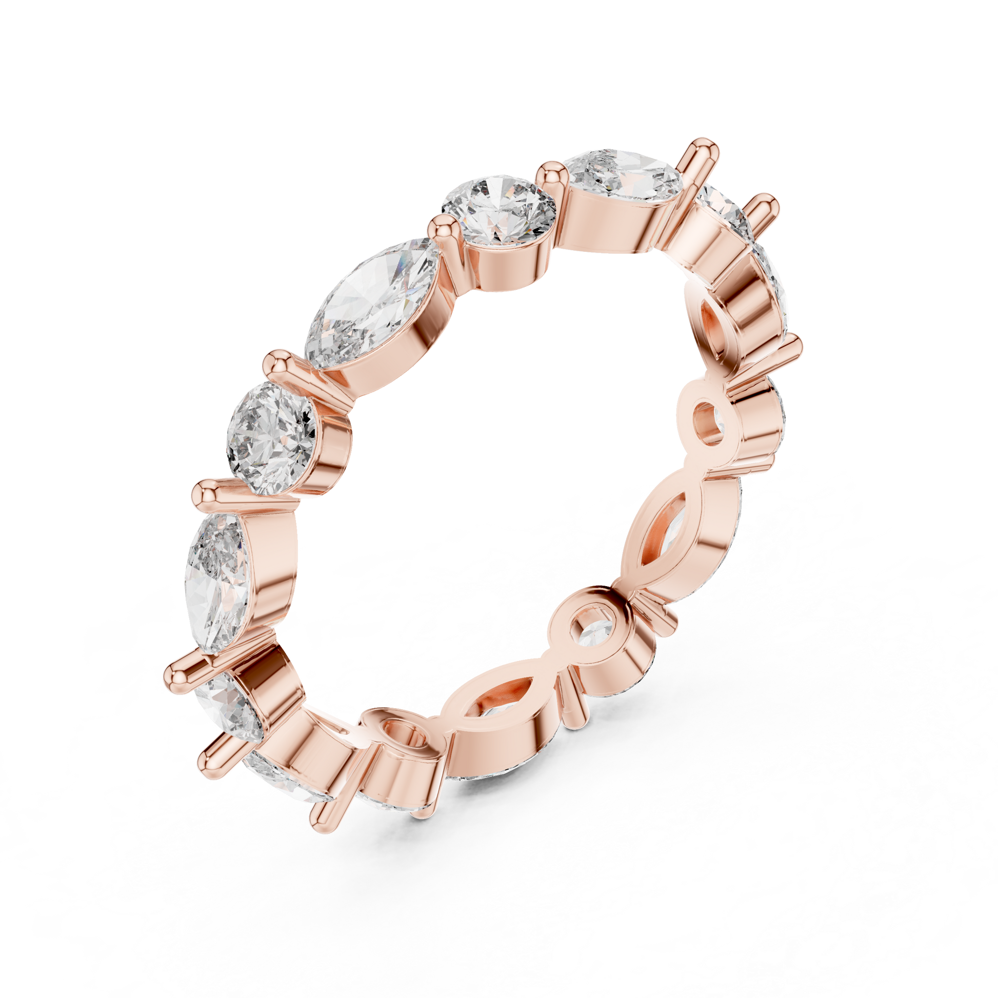Mixed Shape Lab Grown Diamond Eternity Ring