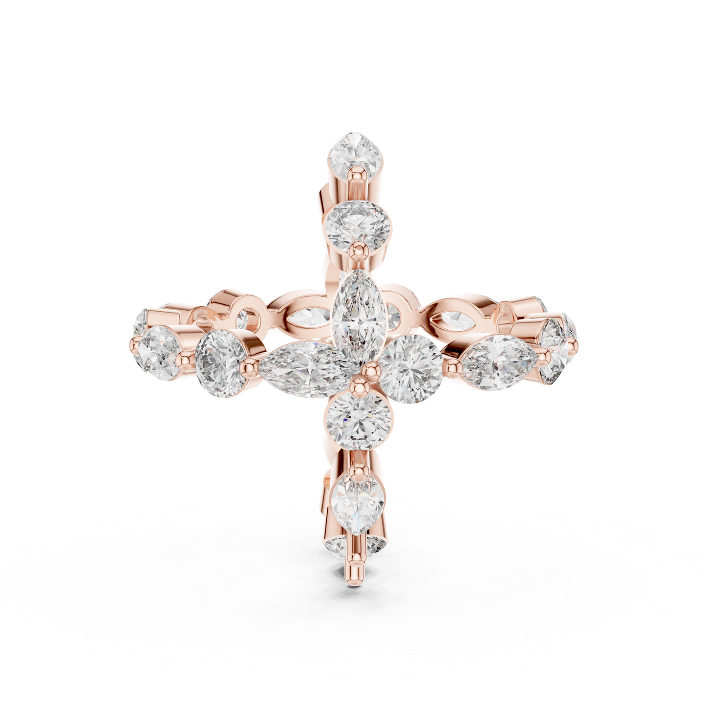 Mixed Shape Lab Grown Diamond Eternity Ring