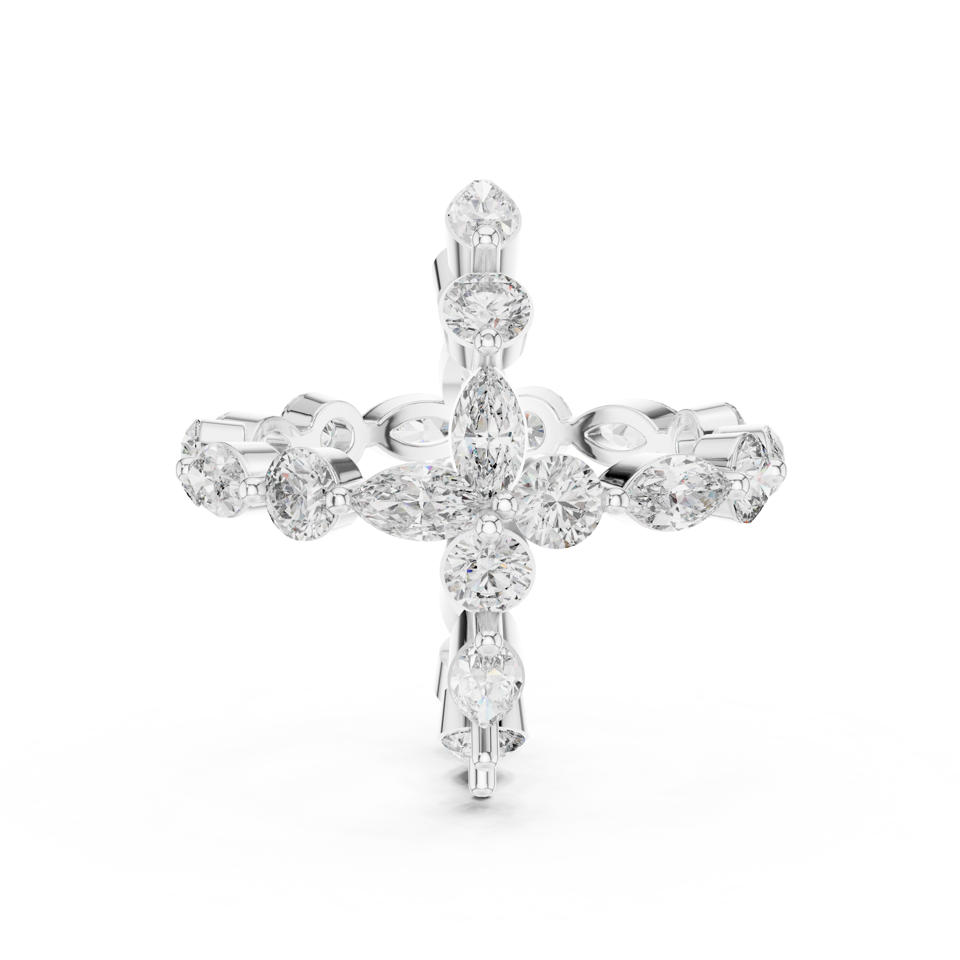 Mixed Shape Lab Grown Diamond Eternity Ring