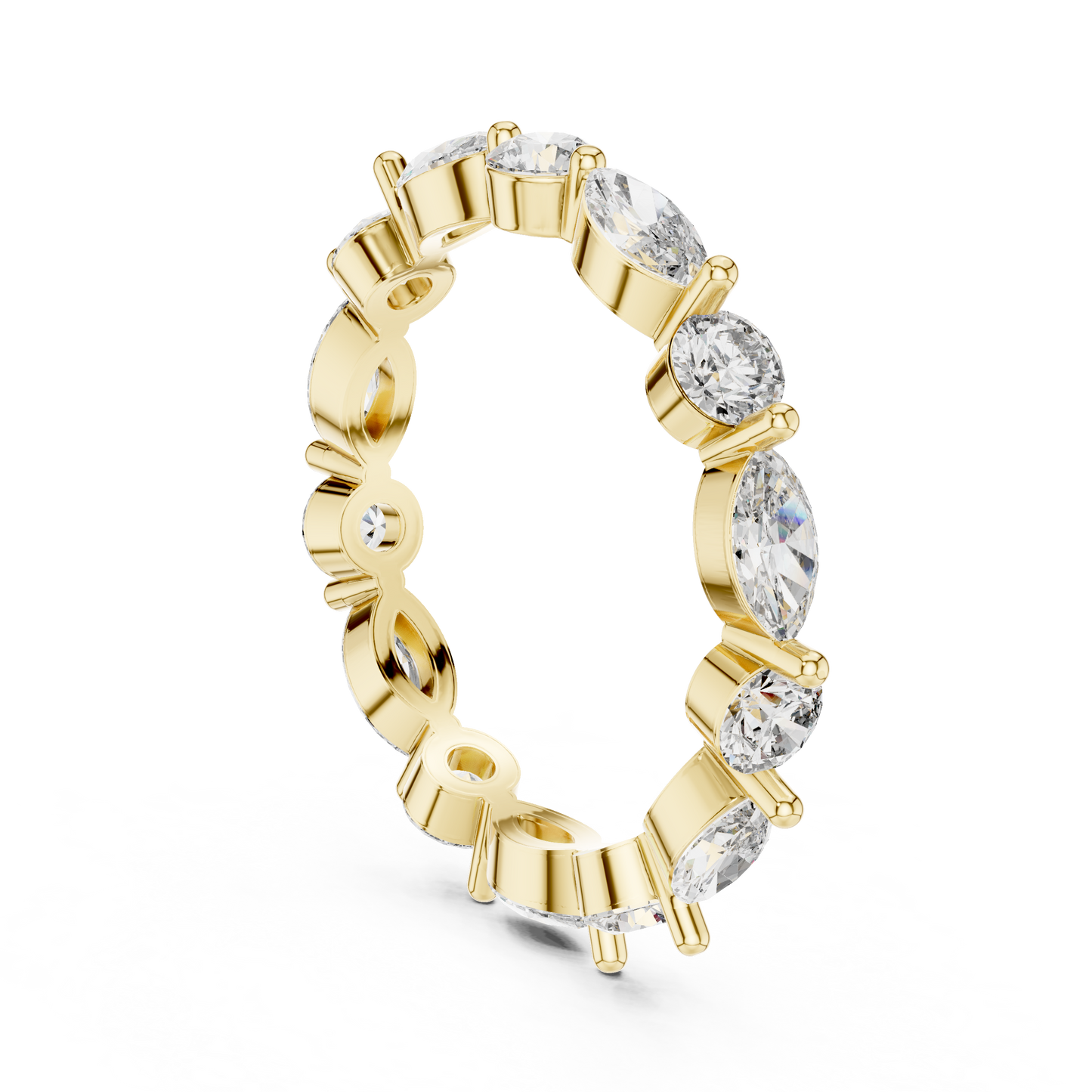 Mixed Shape Lab Grown Diamond Eternity Ring