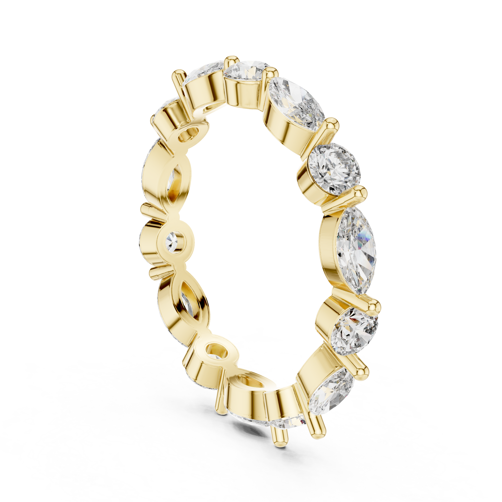 Mixed Shape Lab Grown Diamond Eternity Ring