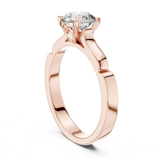 Round Solitaire Lab Grown Diamond Ring