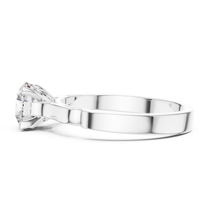 Round Solitaire Lab Grown Diamond Ring