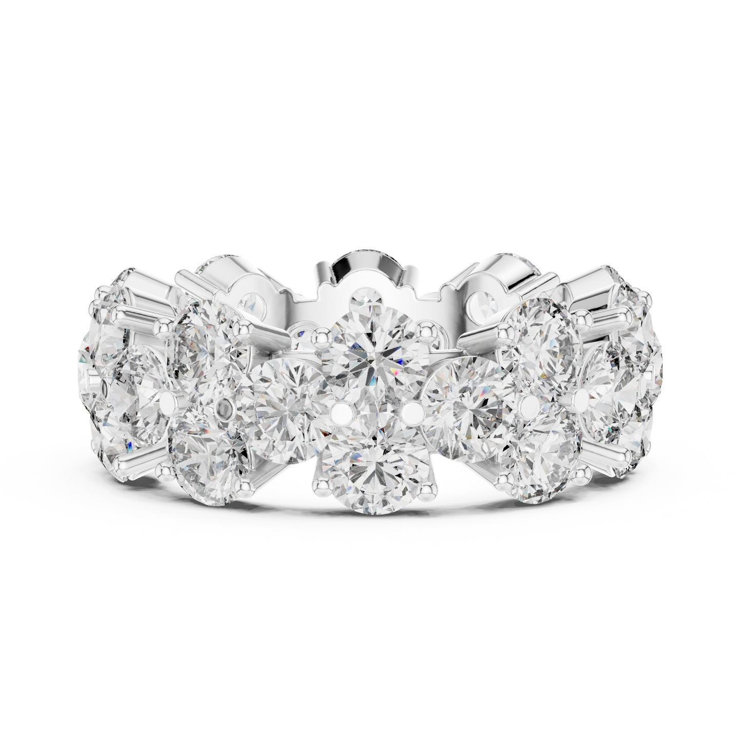 Mixed Shape Lab Grown Diamond Halo Ring