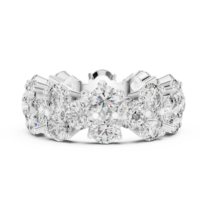 Mixed Shape Lab Grown Diamond Halo Ring