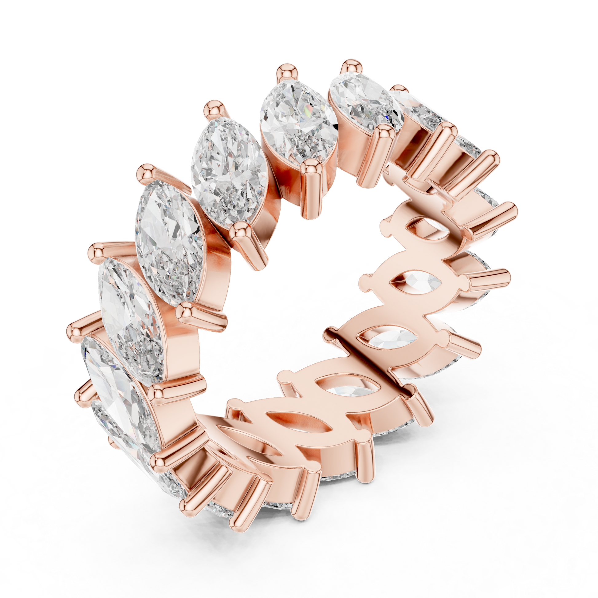Mixed Shape Lab Grown Diamond Eternity Ring
