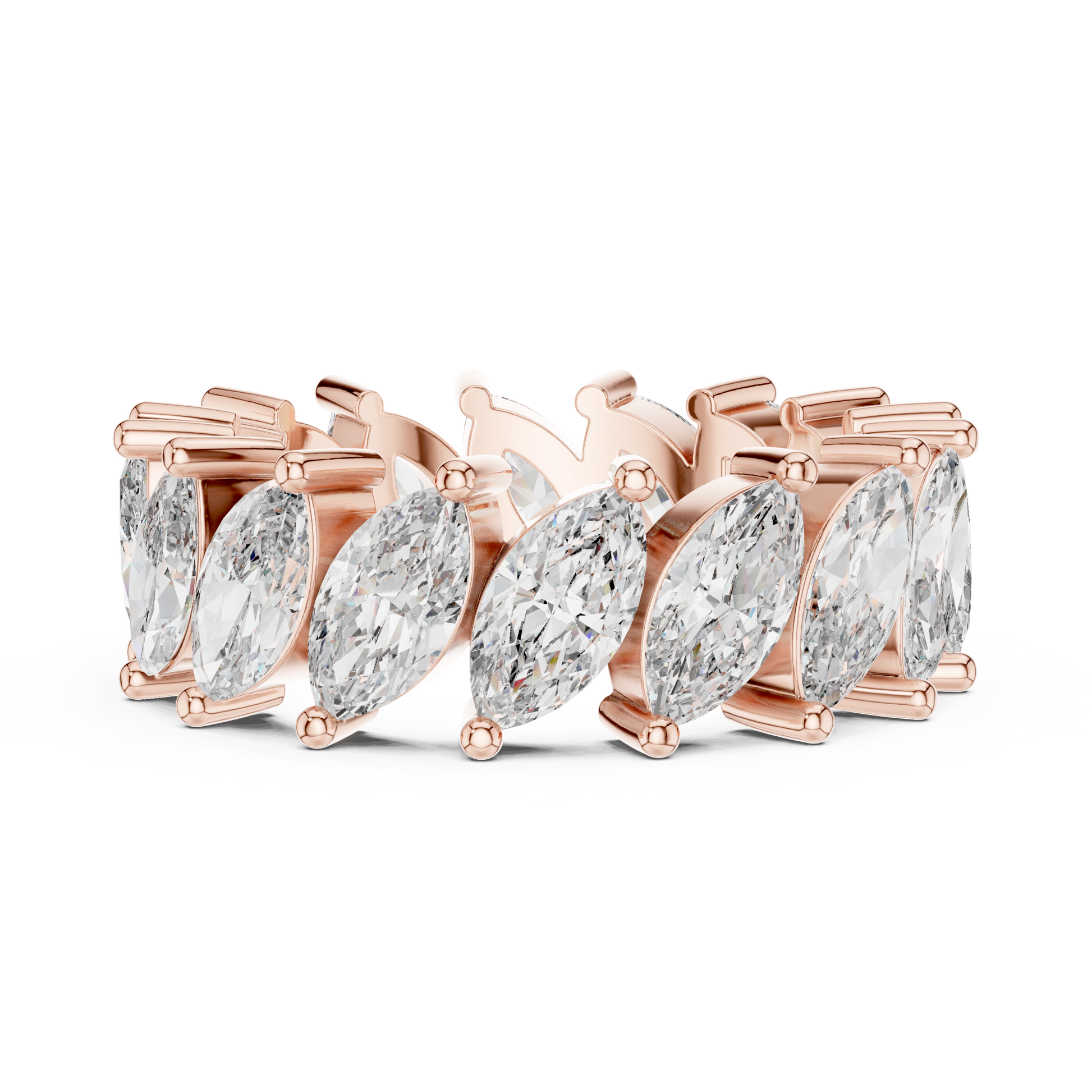 Mixed Shape Lab Grown Diamond Eternity Ring