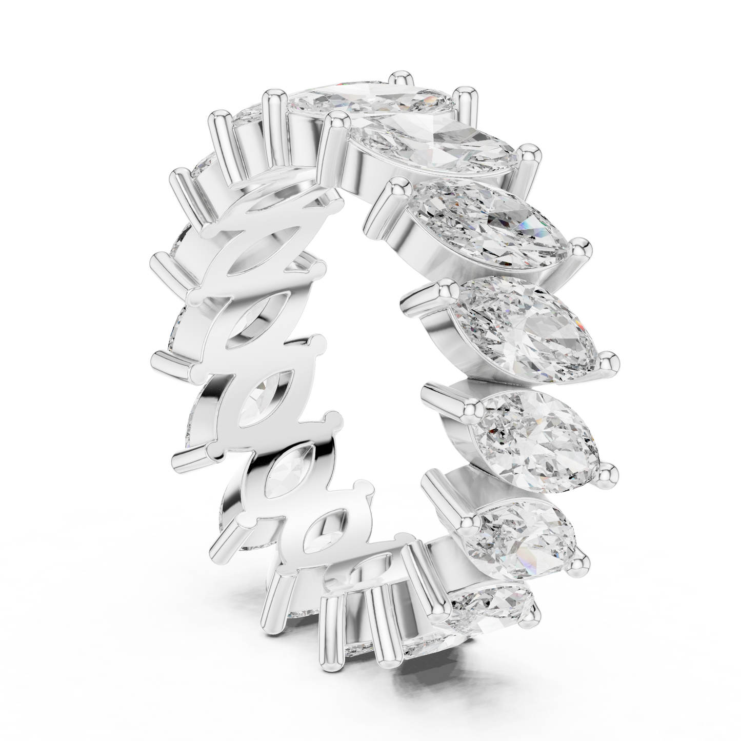 Mixed Shape Lab Grown Diamond Eternity Ring