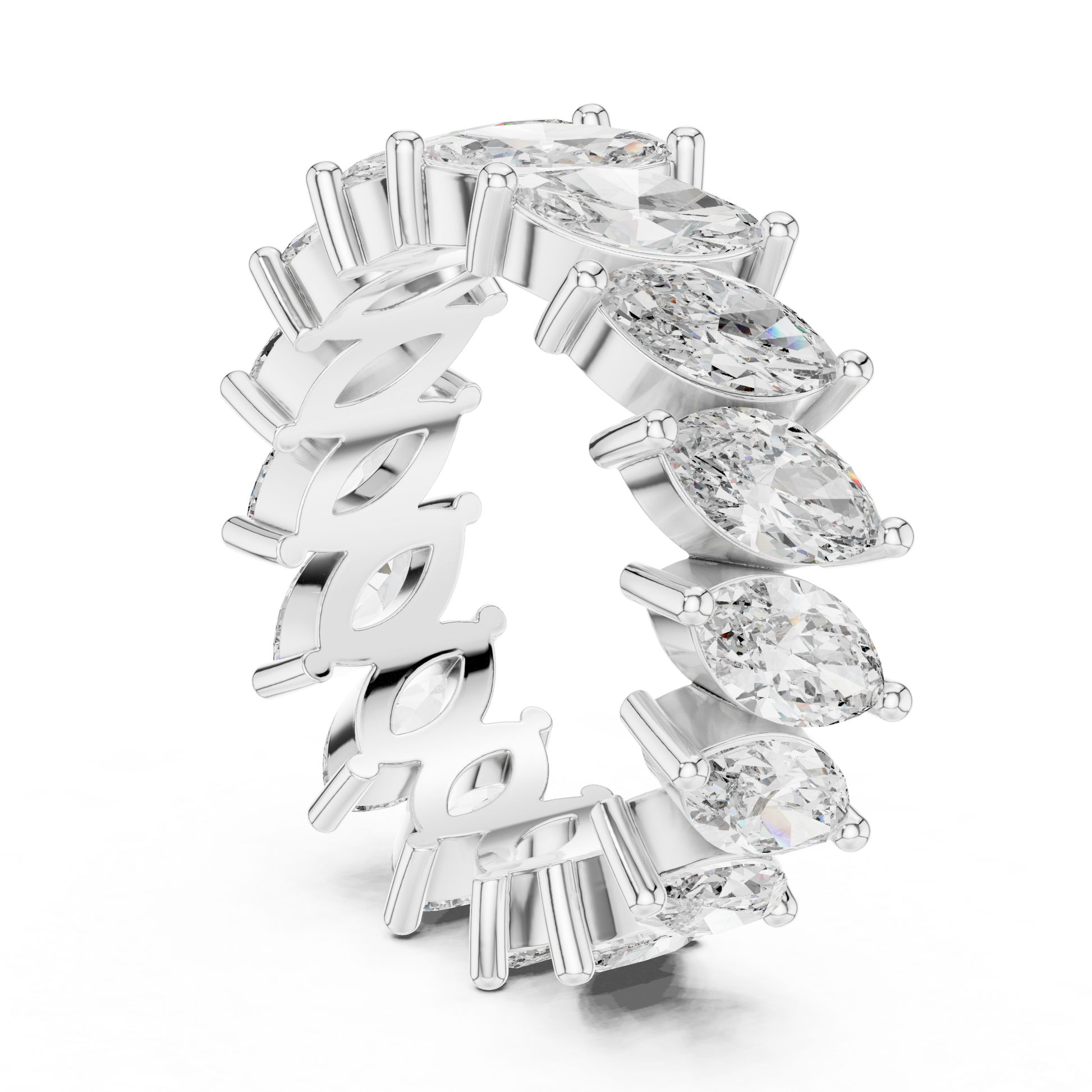 Mixed Shape Lab Grown Diamond Eternity Ring