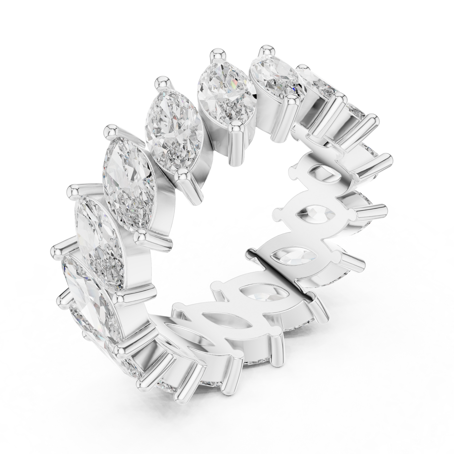 Mixed Shape Lab Grown Diamond Eternity Ring