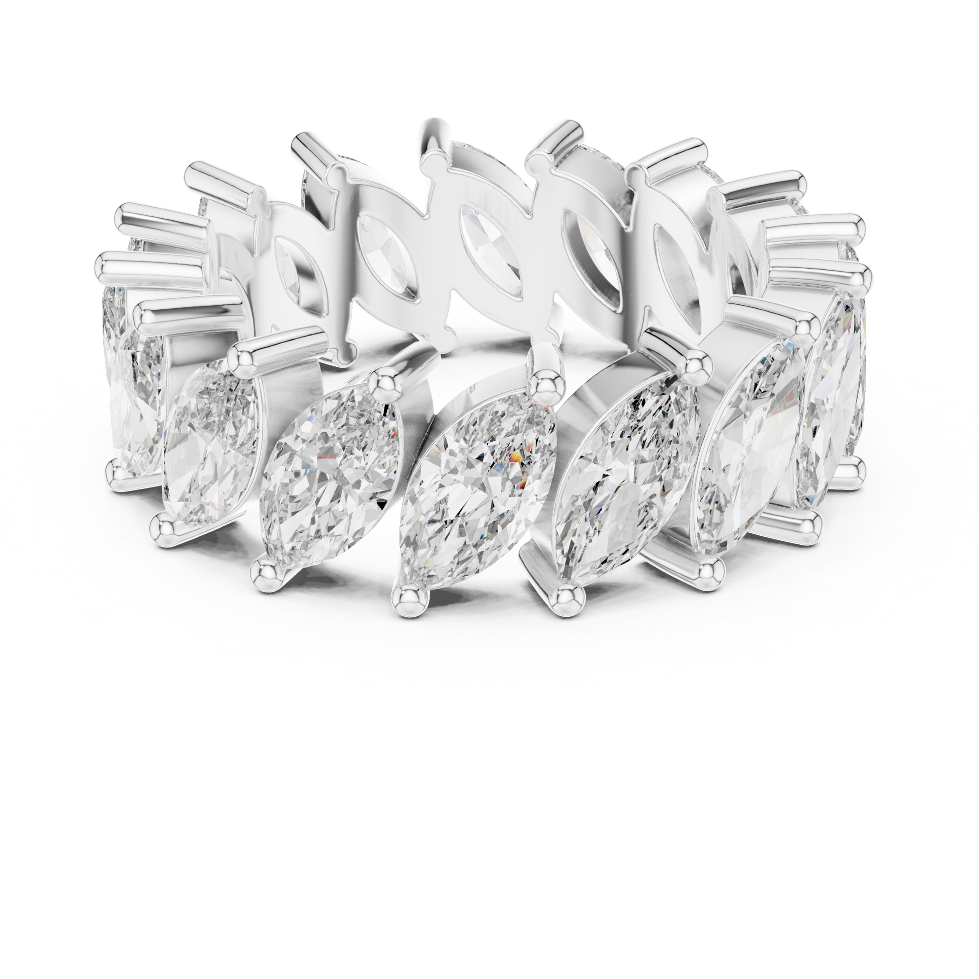 Mixed Shape Lab Grown Diamond Eternity Ring
