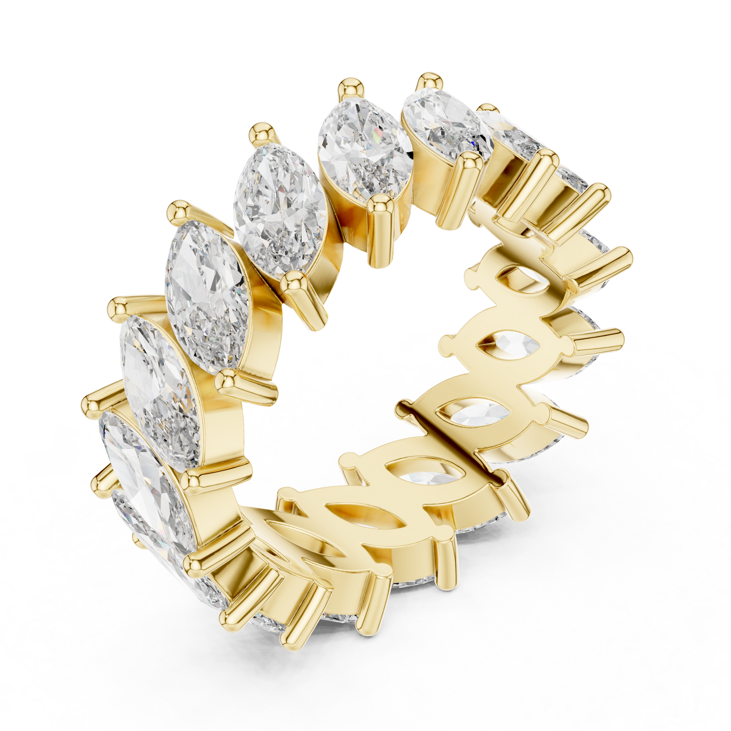 Mixed Shape Lab Grown Diamond Eternity Ring
