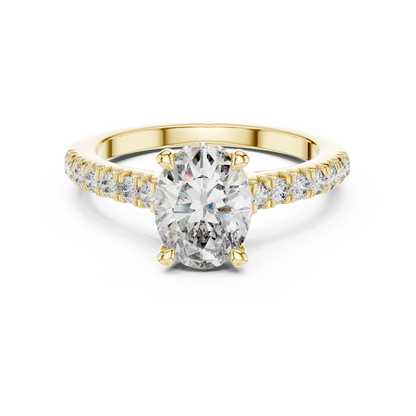Round Halo Lab Grown Diamond Ring