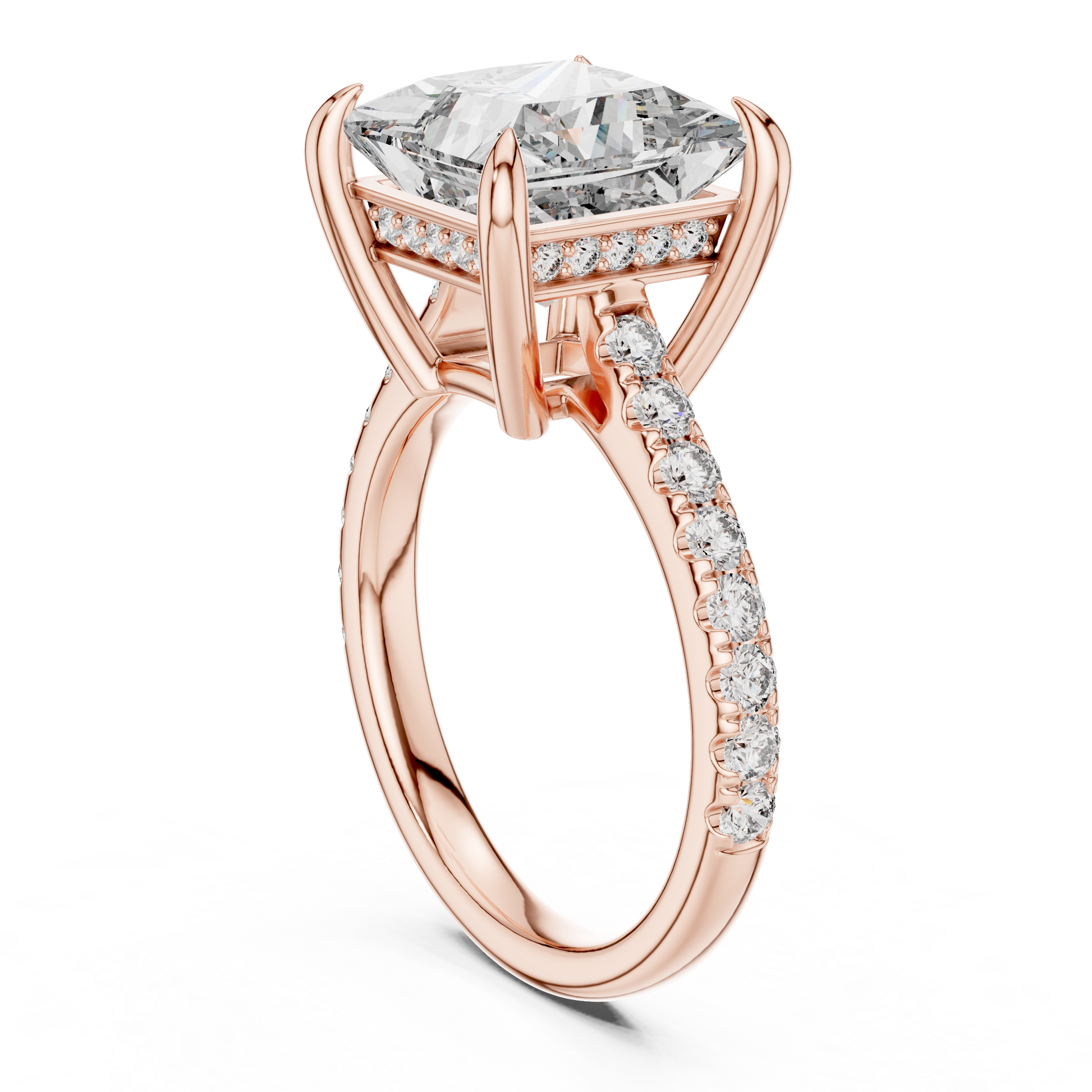 Mixed Shape Lab Grown Diamond Halo Ring