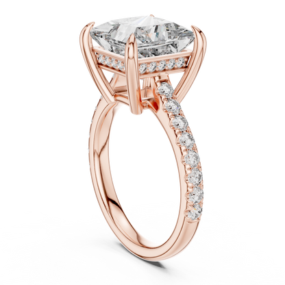 Mixed Shape Lab Grown Diamond Halo Ring