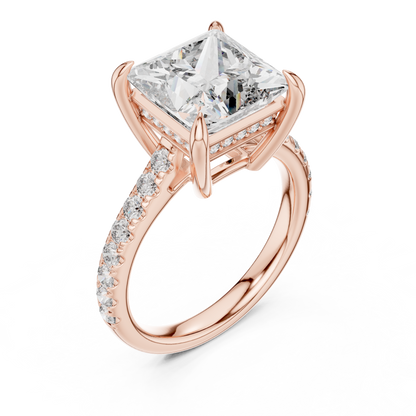 Mixed Shape Lab Grown Diamond Halo Ring