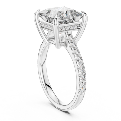 Mixed Shape Lab Grown Diamond Halo Ring