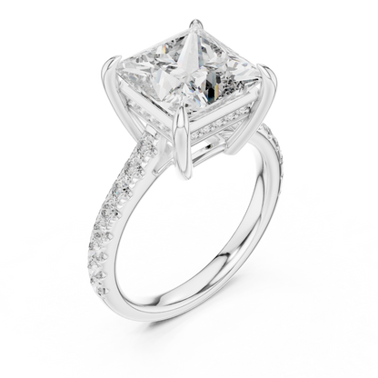 Mixed Shape Lab Grown Diamond Halo Ring