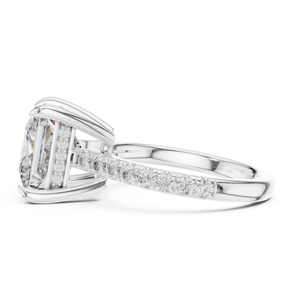 Mixed Shape Lab Grown Diamond Halo Ring