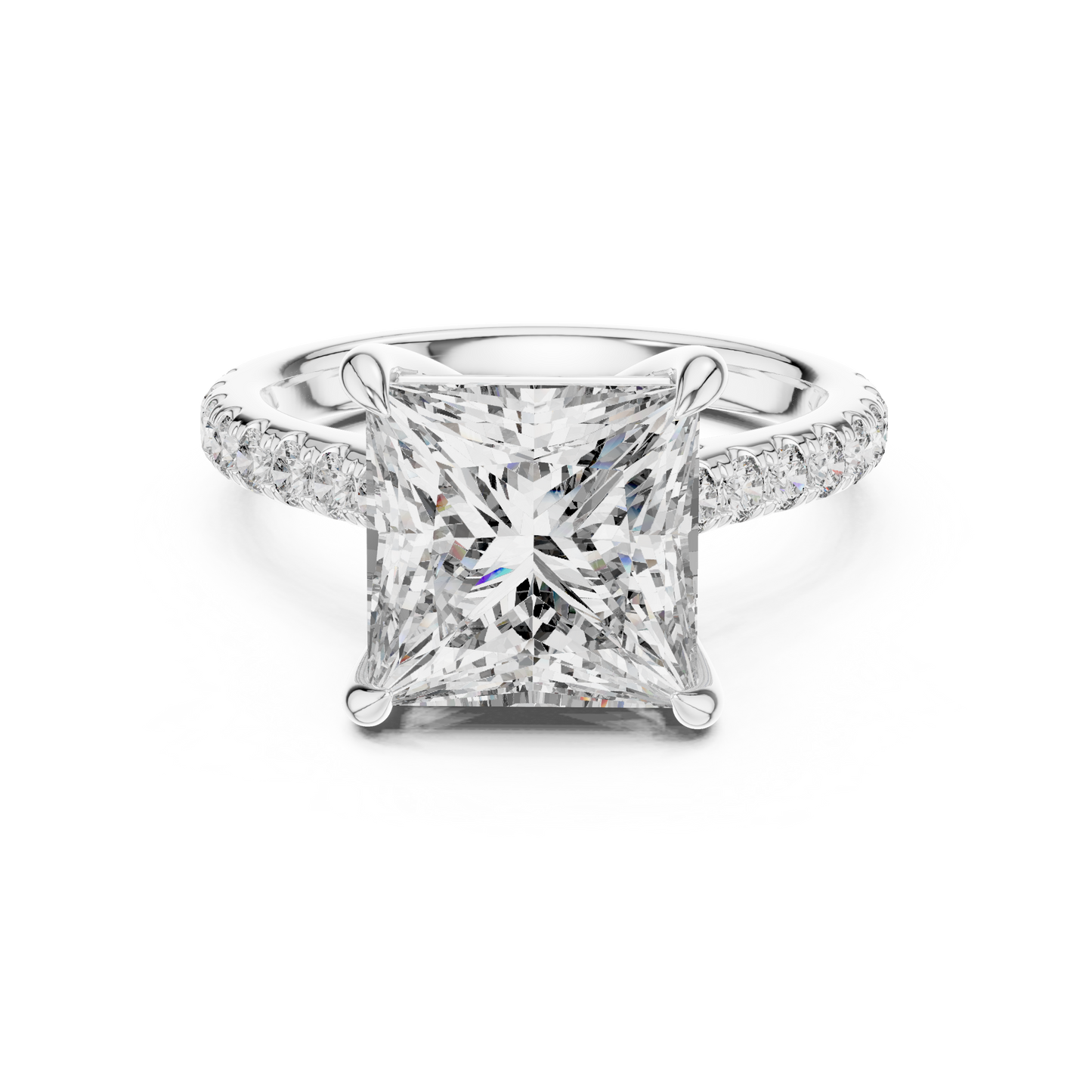 Mixed Shape Lab Grown Diamond Halo Ring