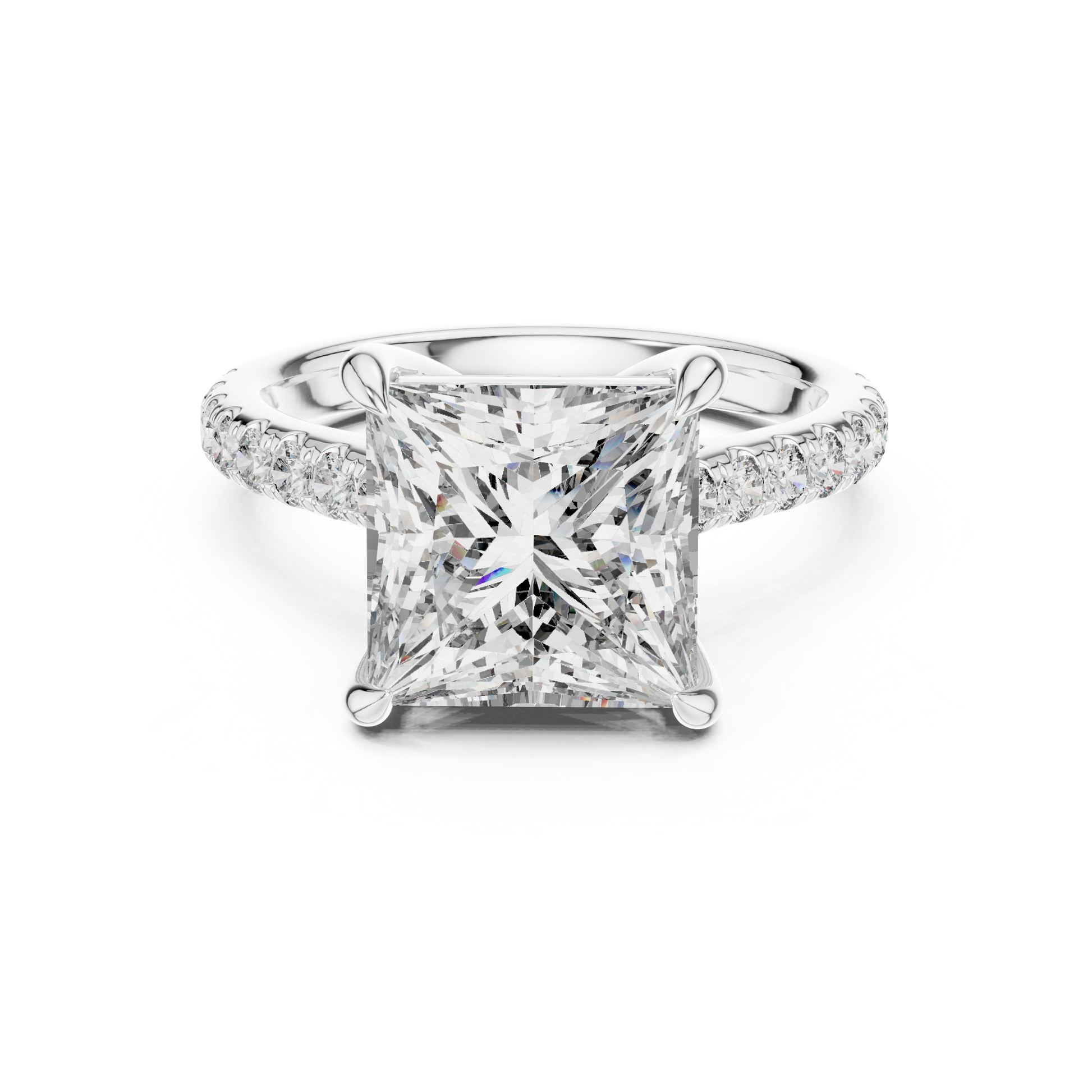 Mixed Shape Lab Grown Diamond Halo Ring