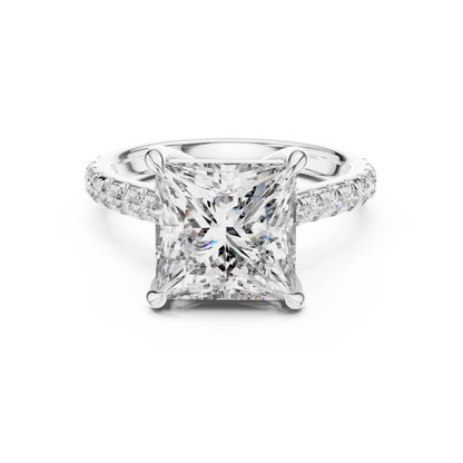 Mixed Shape Lab Grown Diamond Halo Ring