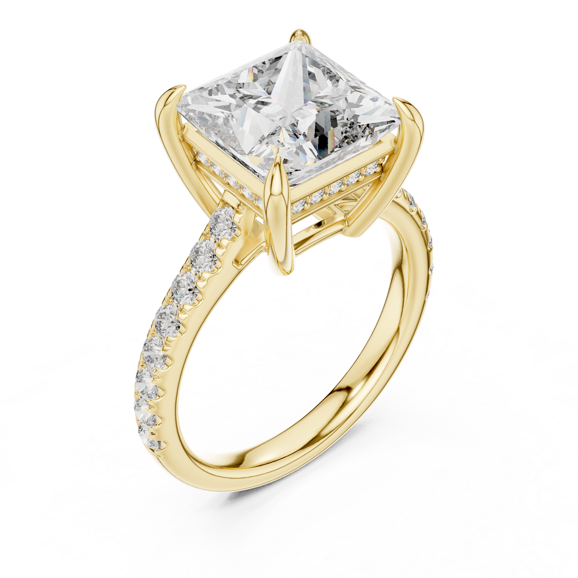 Mixed Shape Lab Grown Diamond Halo Ring
