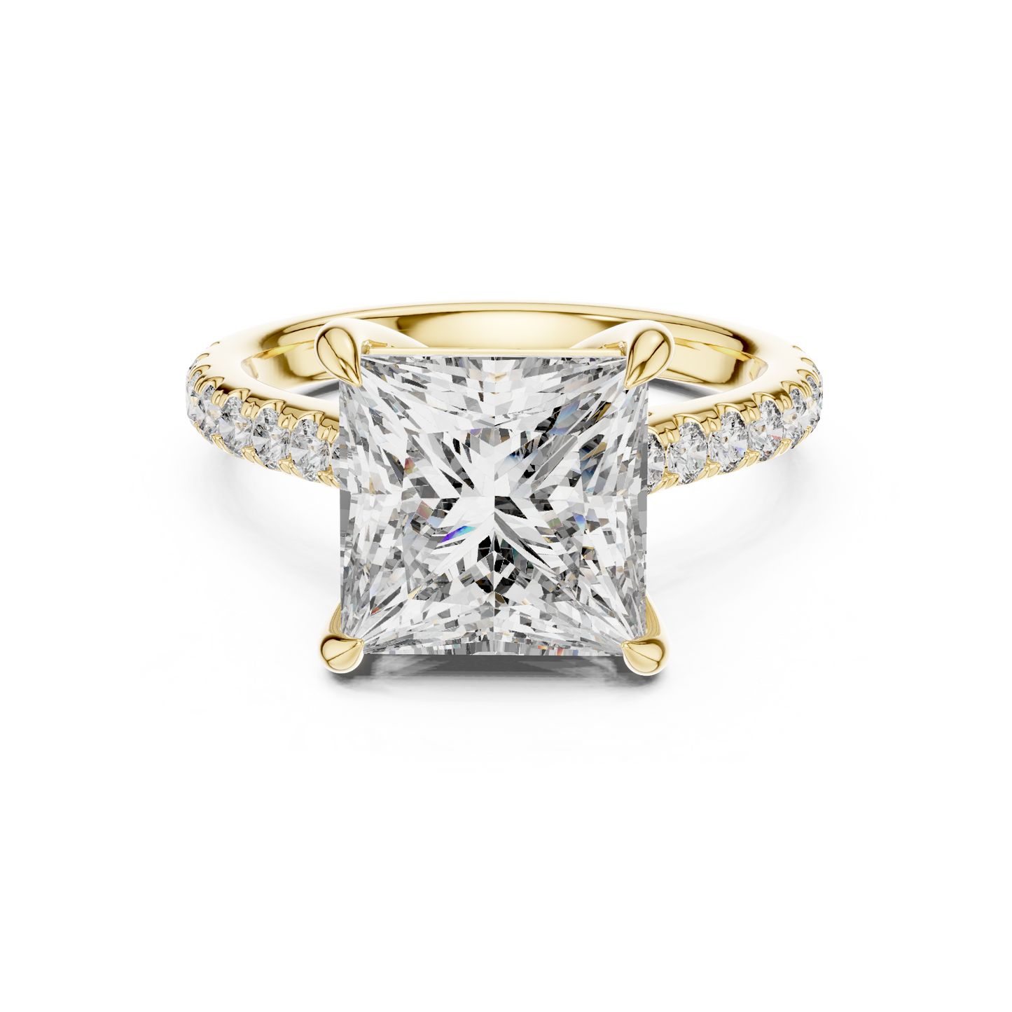 Mixed Shape Lab Grown Diamond Halo Ring