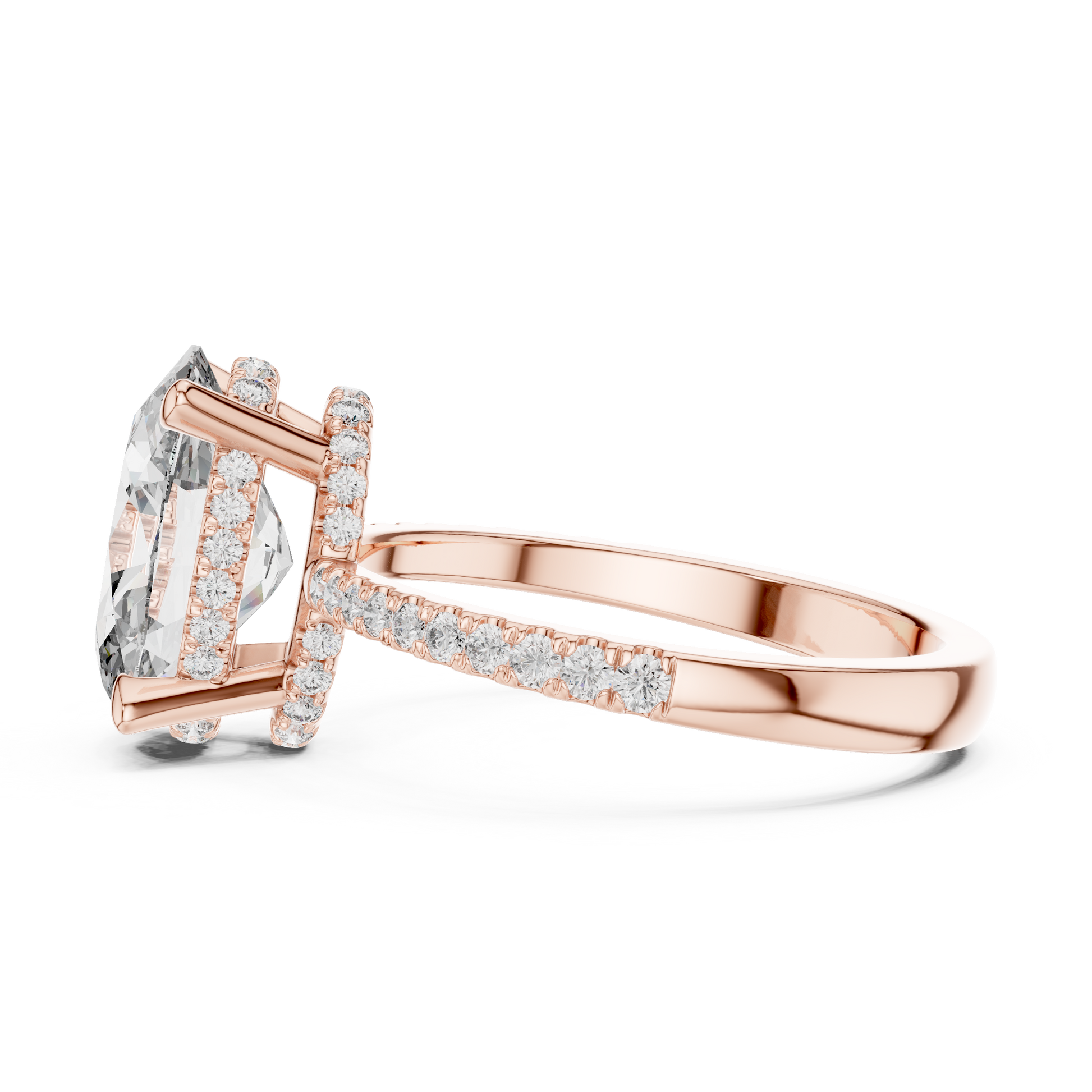 Round Halo Lab Grown Diamond Ring