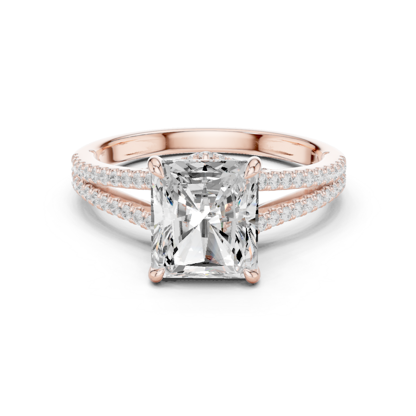 Mixed Shape Lab Grown Diamond Halo Ring