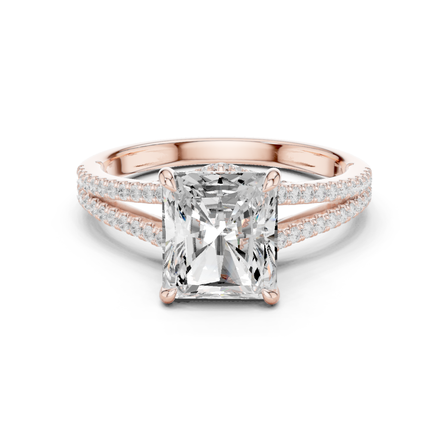 Mixed Shape Lab Grown Diamond Halo Ring