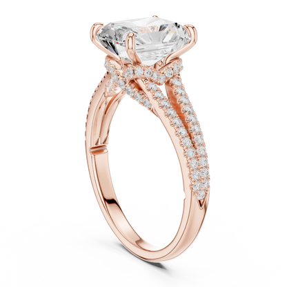 Mixed Shape Lab Grown Diamond Halo Ring