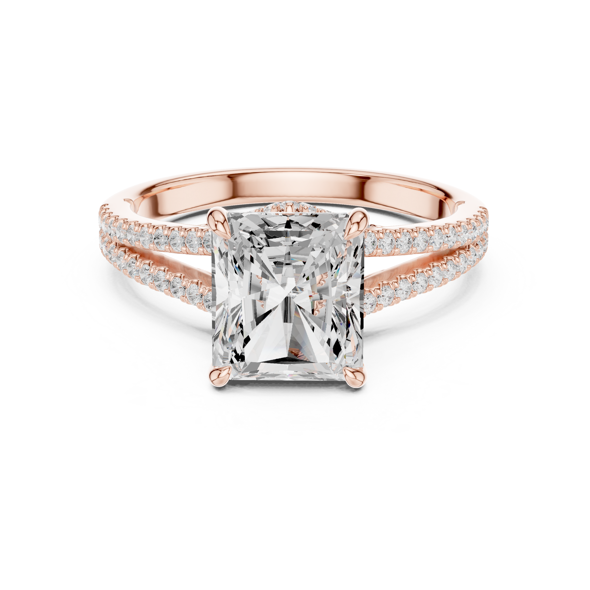 Mixed Shape Lab Grown Diamond Halo Ring