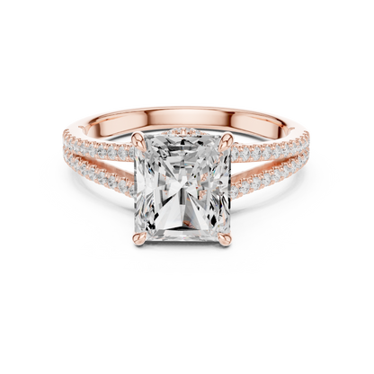 Mixed Shape Lab Grown Diamond Halo Ring