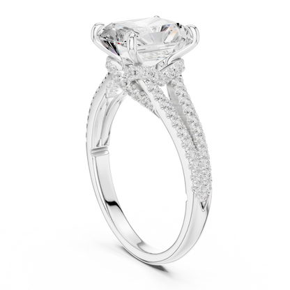 Mixed Shape Lab Grown Diamond Halo Ring